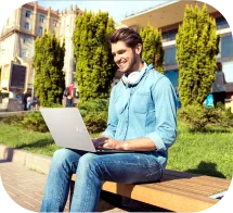 Learner working outdoors preview